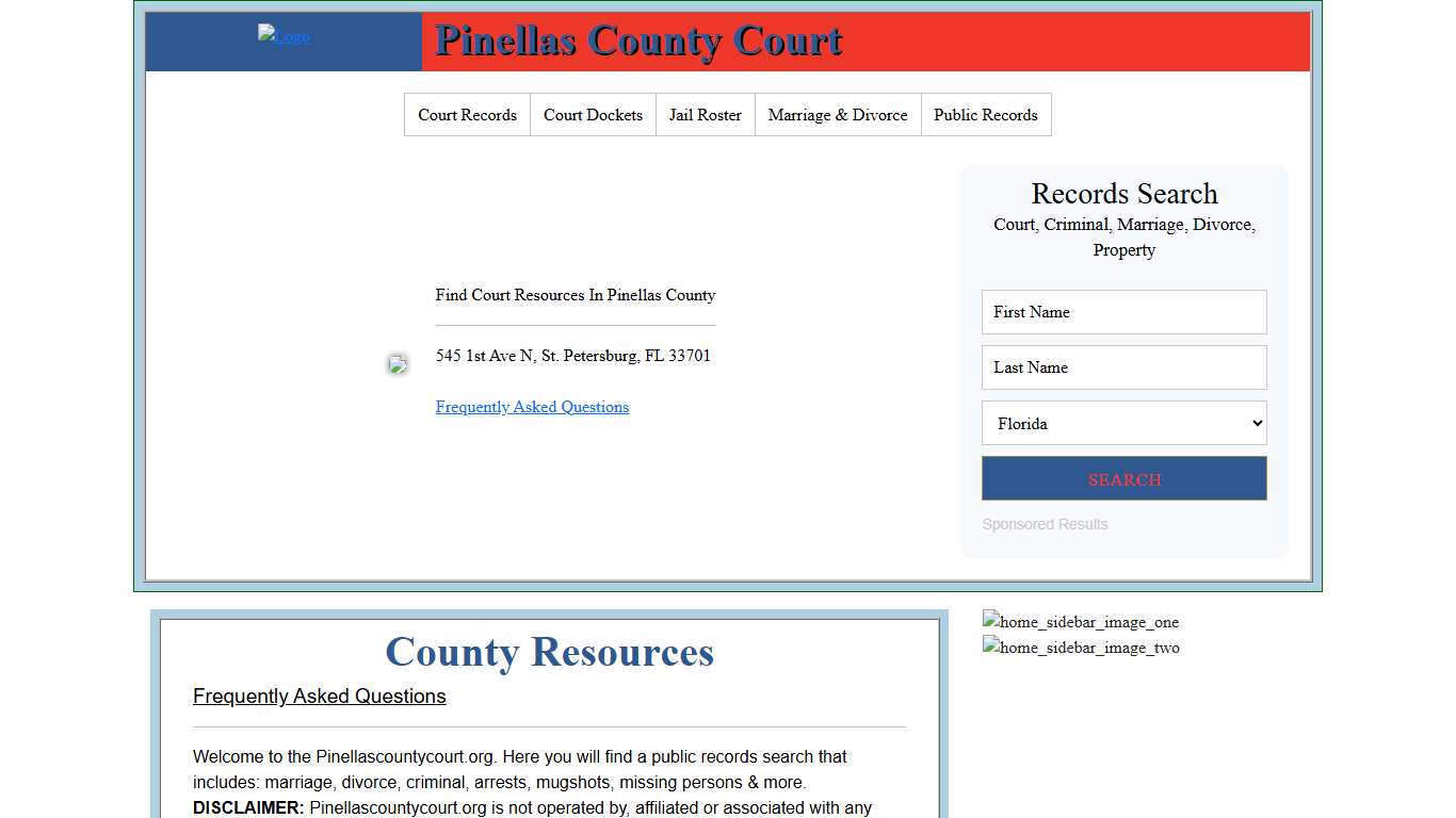 Pinellas County Court Records Search
